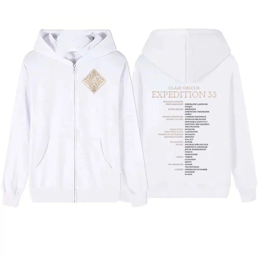 Clair Obscur Expedition 33 : Print Zipper Hoodie